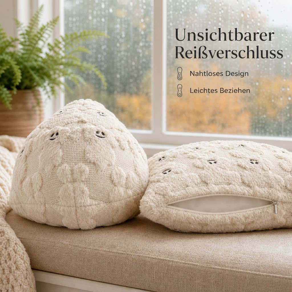 Halloween Geister-Kürbis Kissenbezug Plüsch Sofa Kissenhülle Wohnkultur