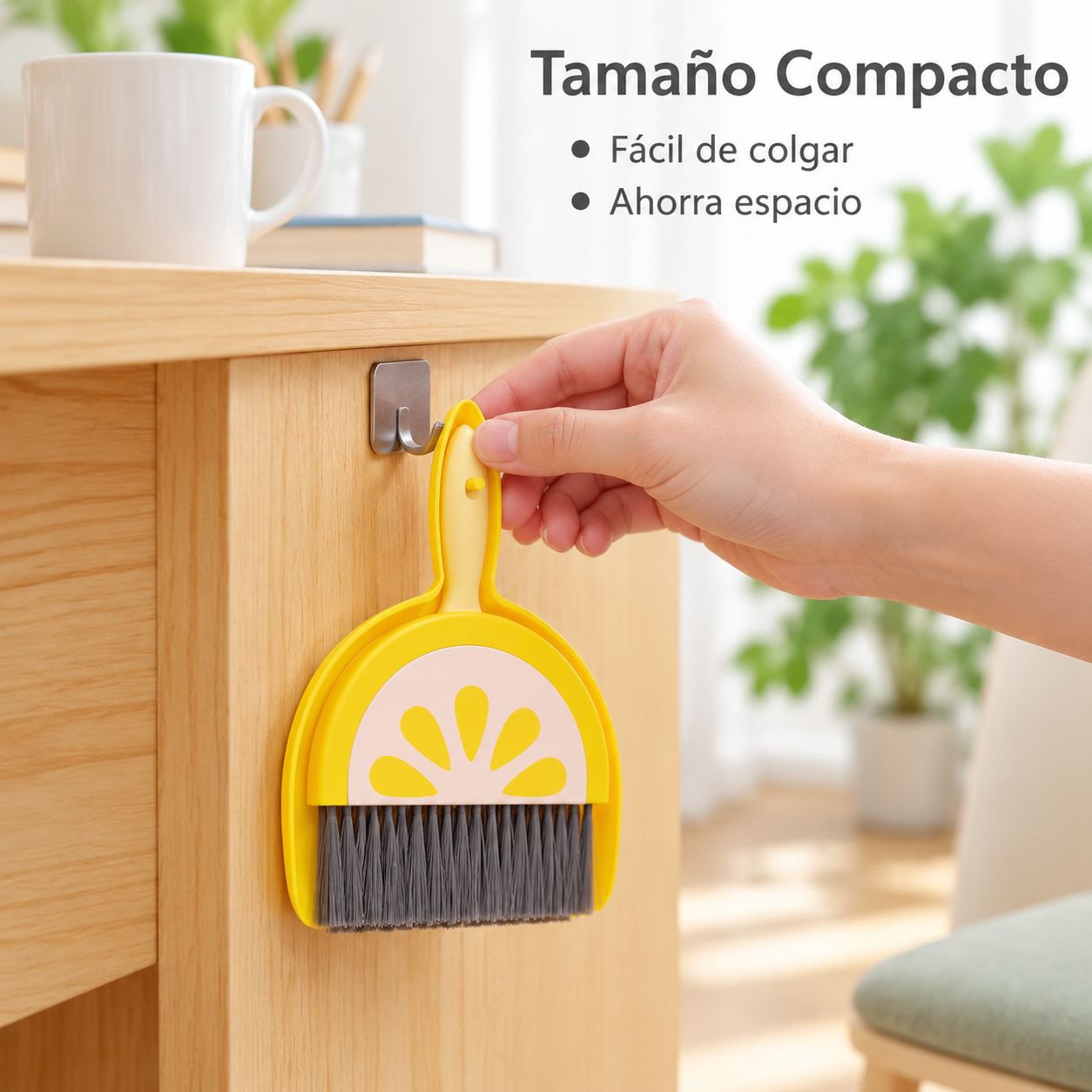 Lindo juego de escoba de escritorio en miniatura