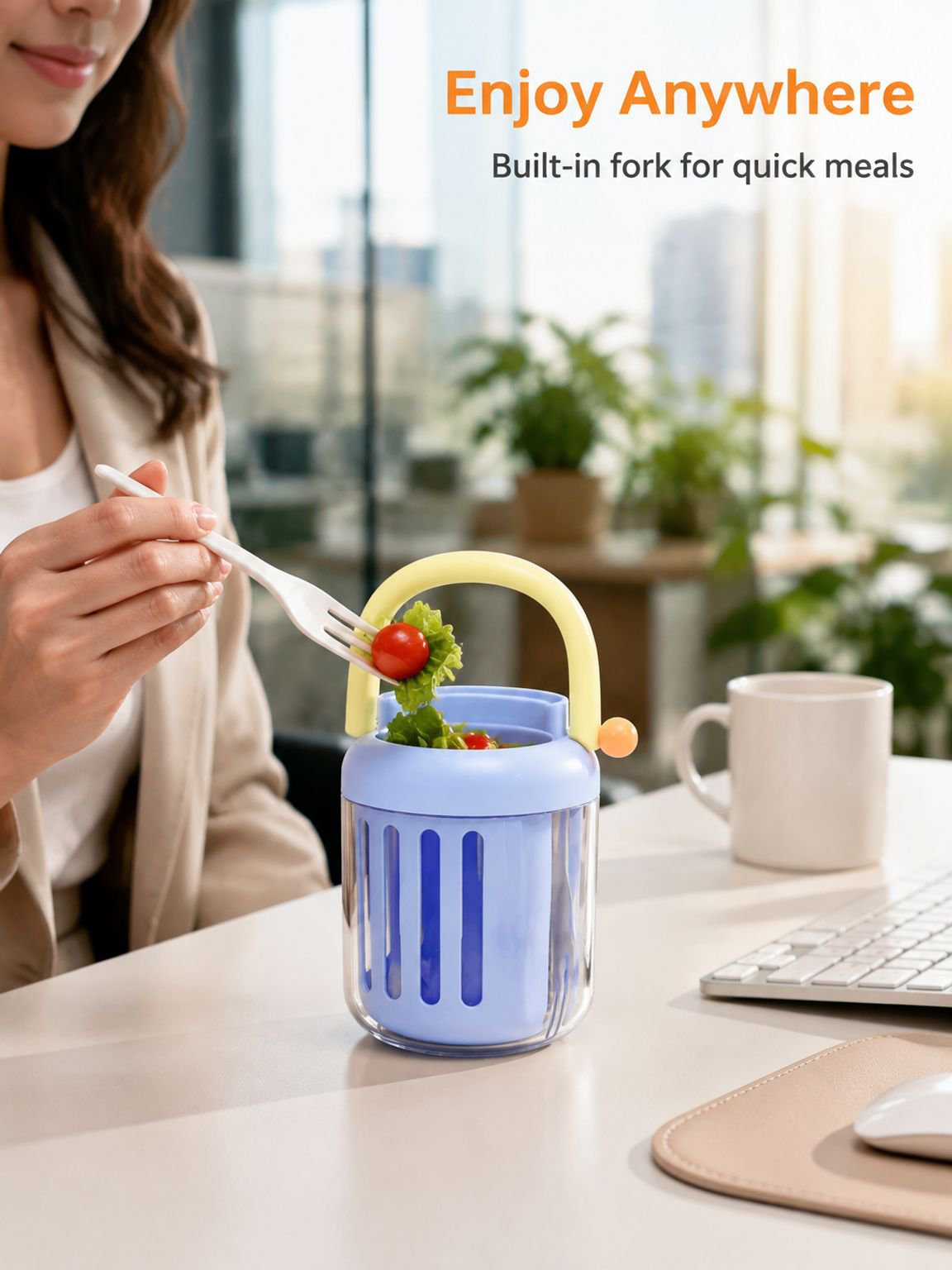 Salad cup portable takeaway