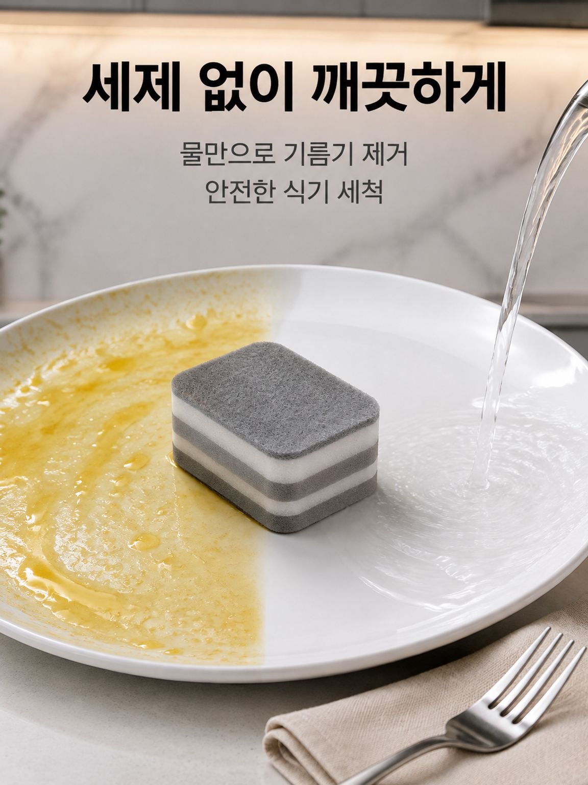 더블 두께 클렌징 스펀지 지우개