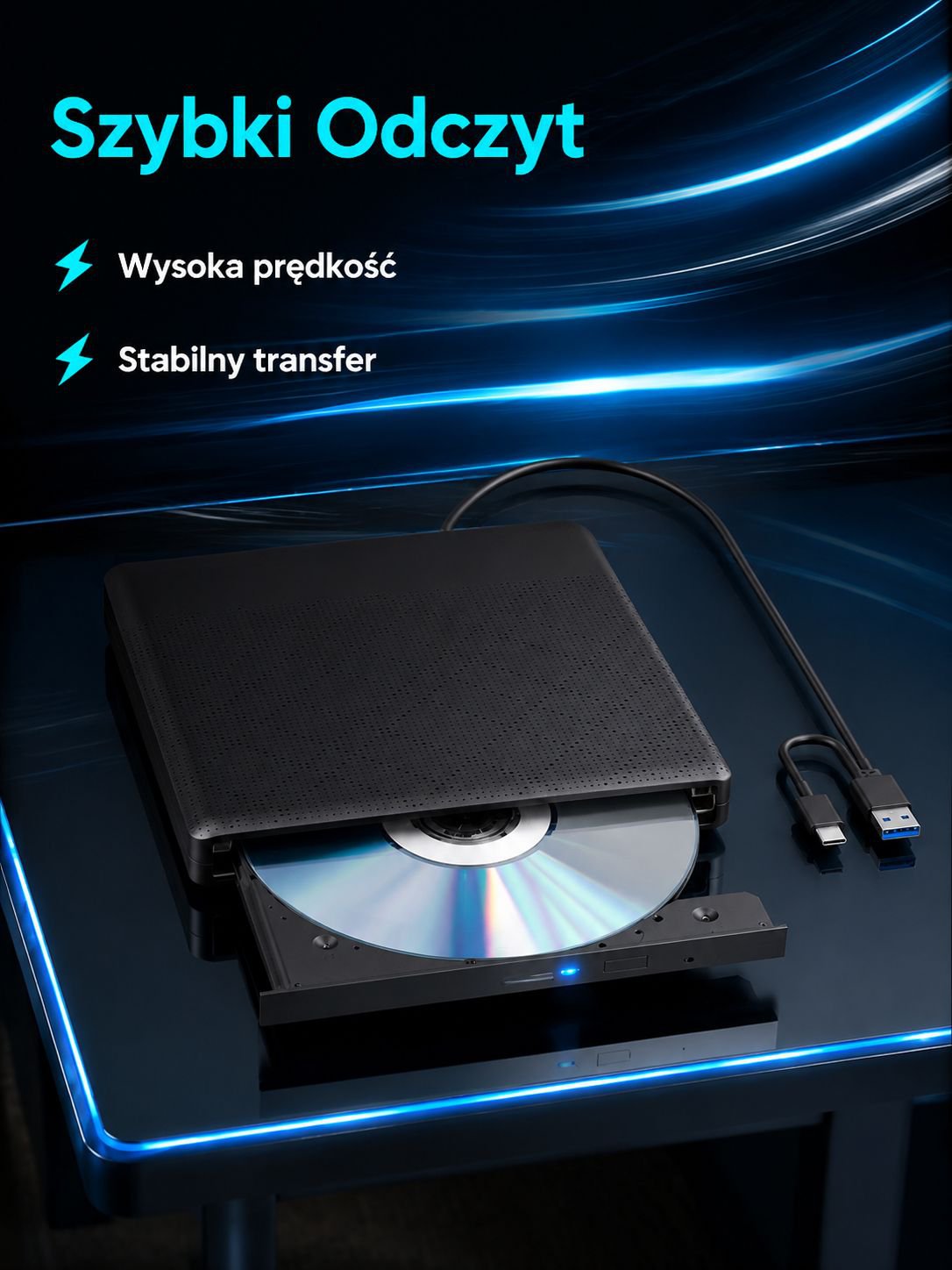 Zewnętrzna nagrywarka CD do komputera stacjonarnego