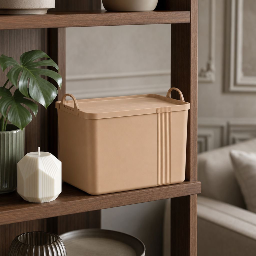 Boîte de rangement pour vêtements avec couvercle