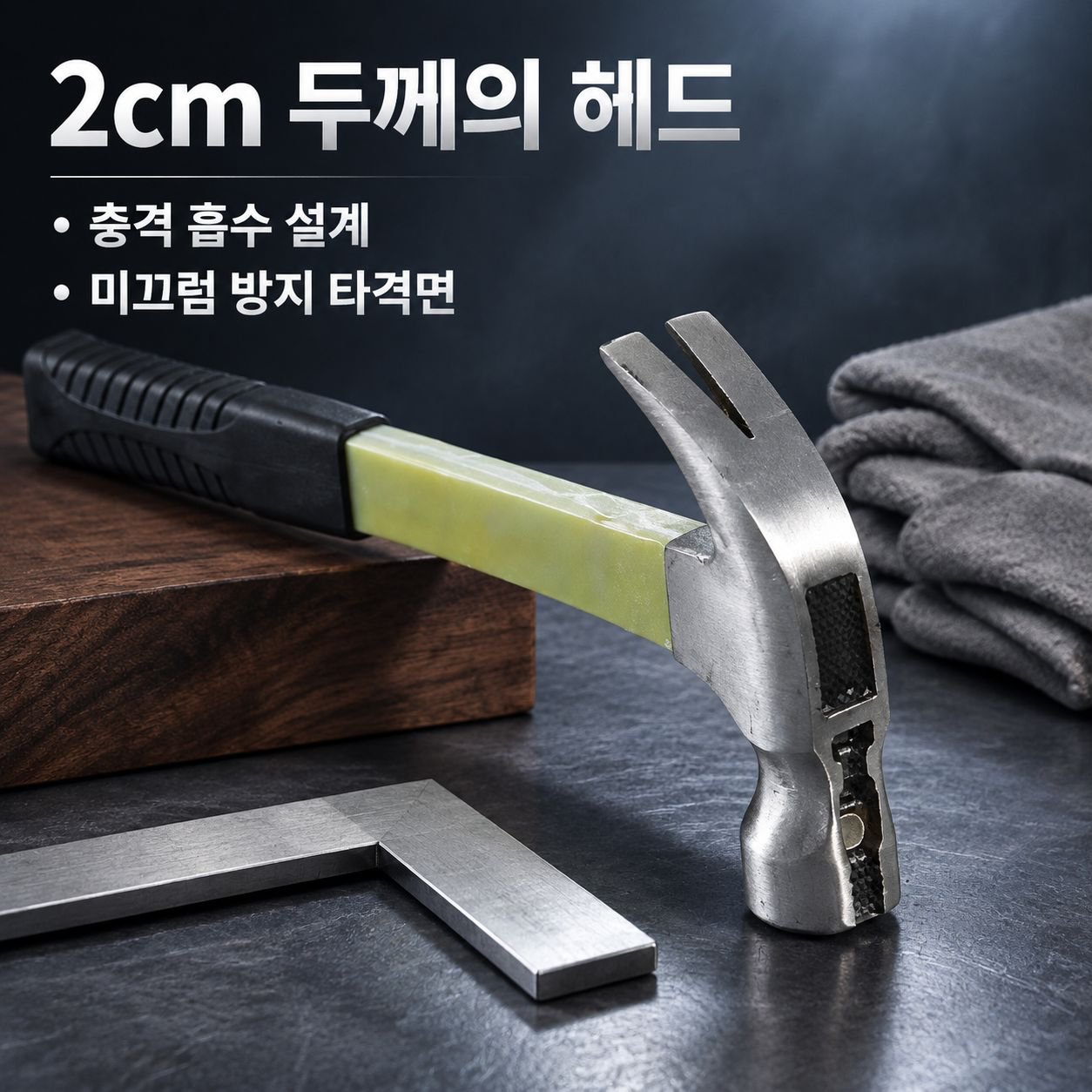 림 보호 기능이 있는 연장형 자석 팁 장도리