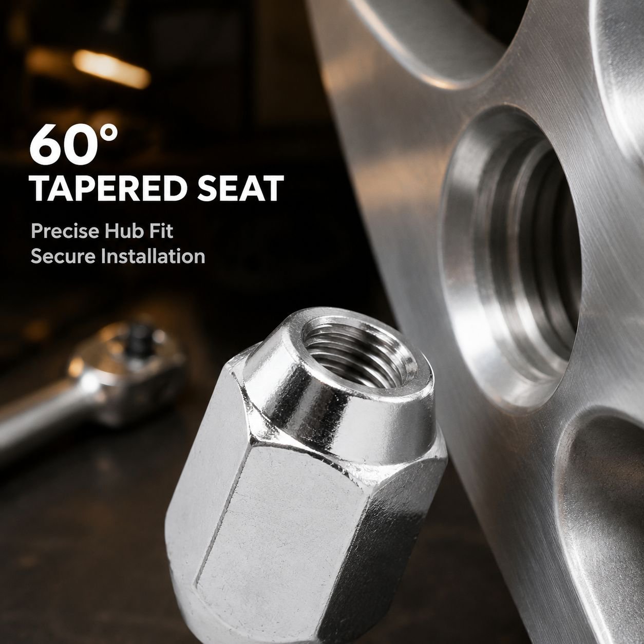 35mm M12 x P1.5 Taper Wheel Nut Fit for Nissan/Subaru/Suzuki Silver Steel