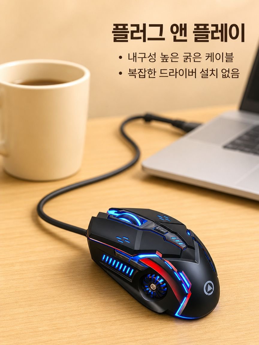 정확한 클릭감과 내구성을 자랑하는 마우스