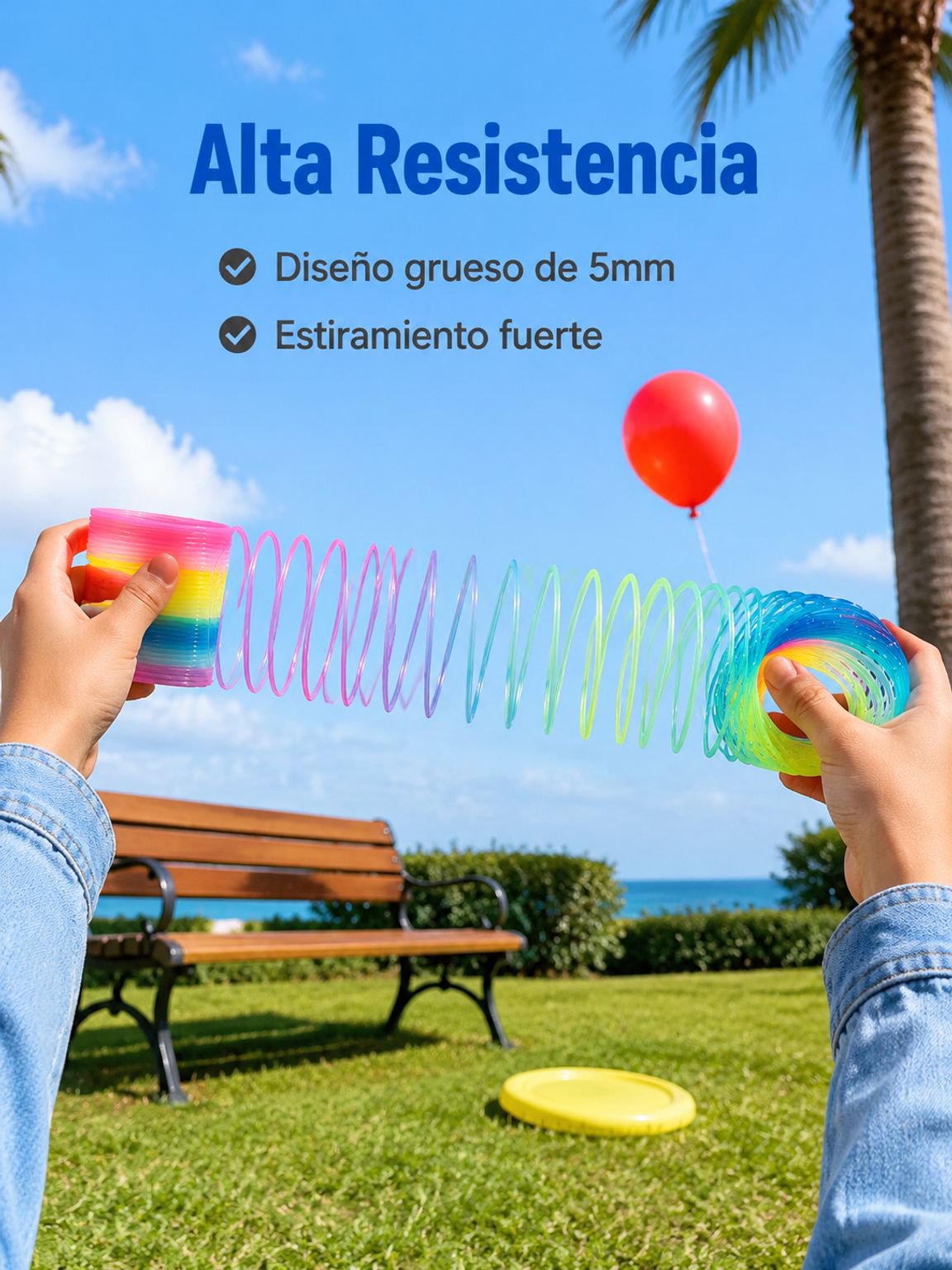 Juguete de anillo arcoíris de primavera
