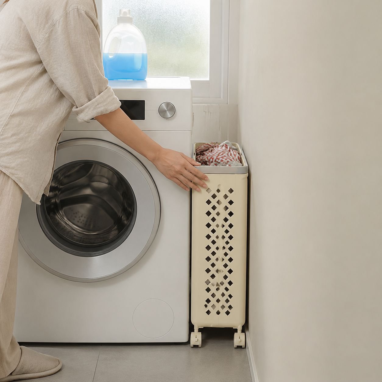 Panier à linge grande capacité multifonction pliable