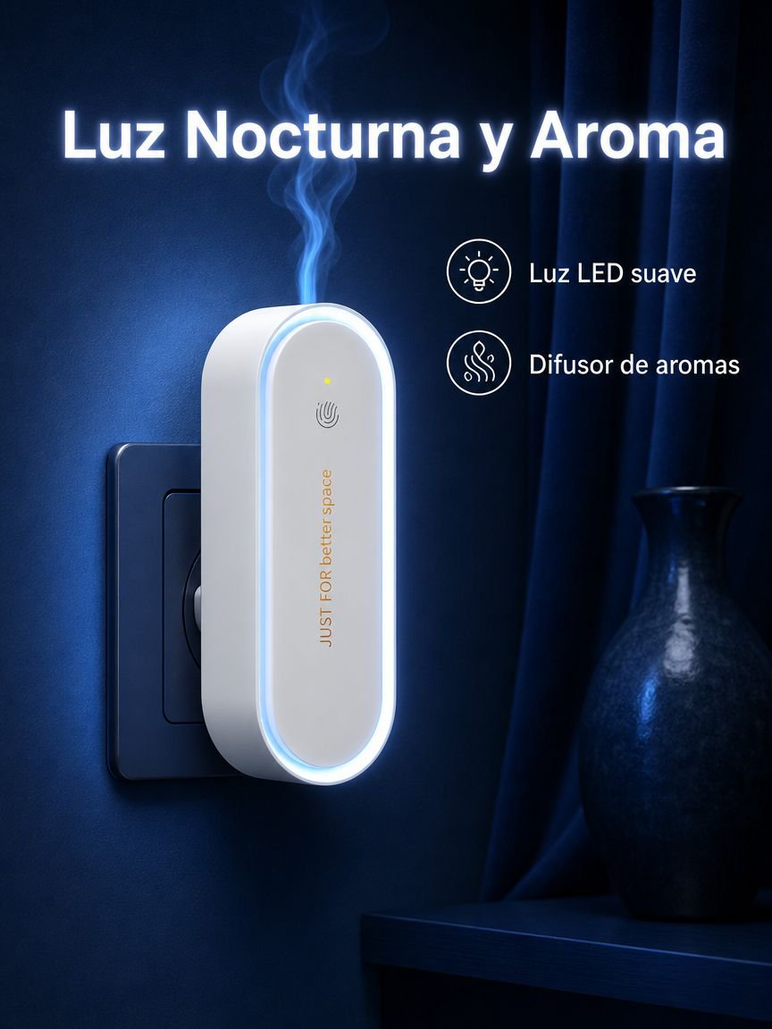 Eliminador ultrasónico de mosquitos silencioso con luz LED, protección 360°