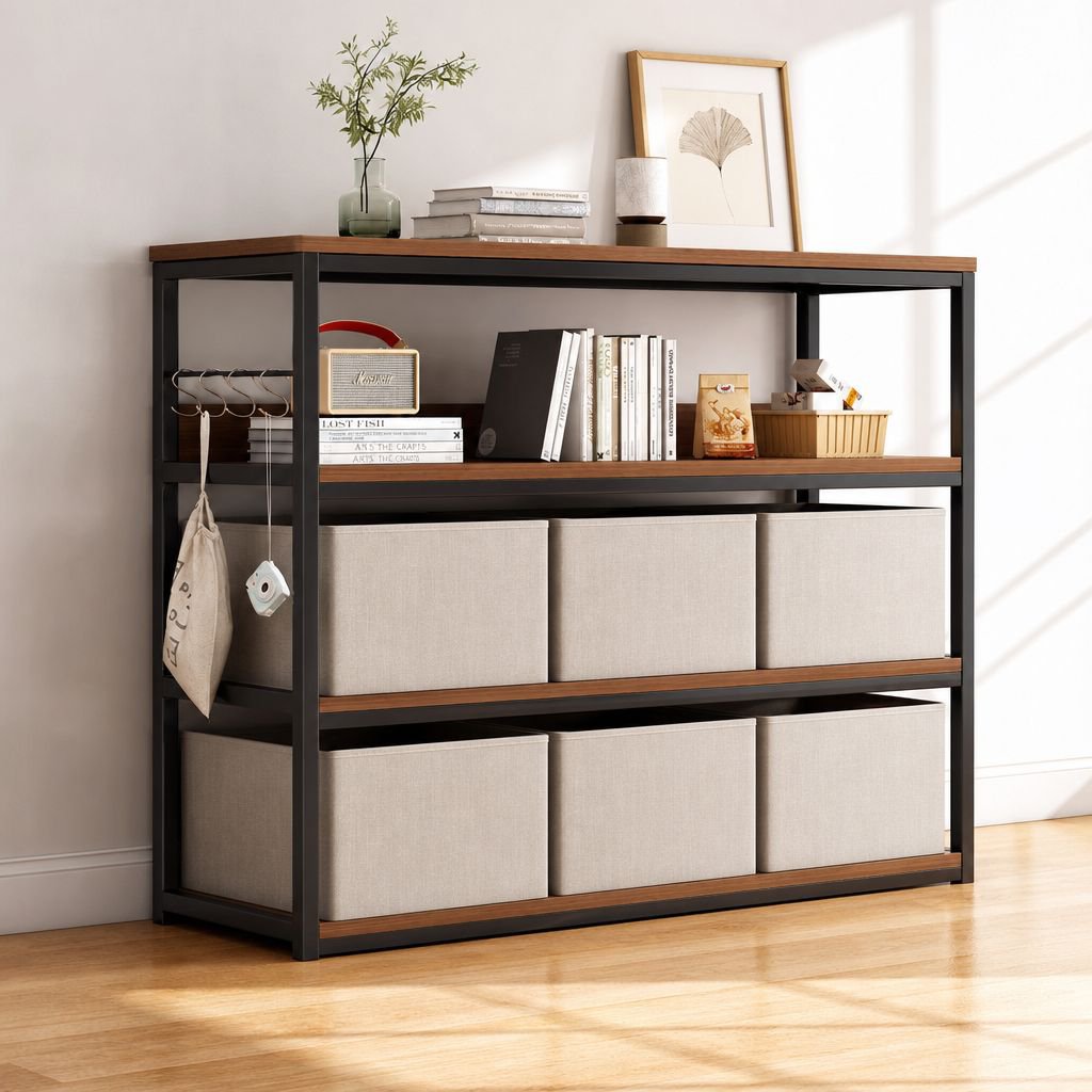Minimalist wall storage rack design