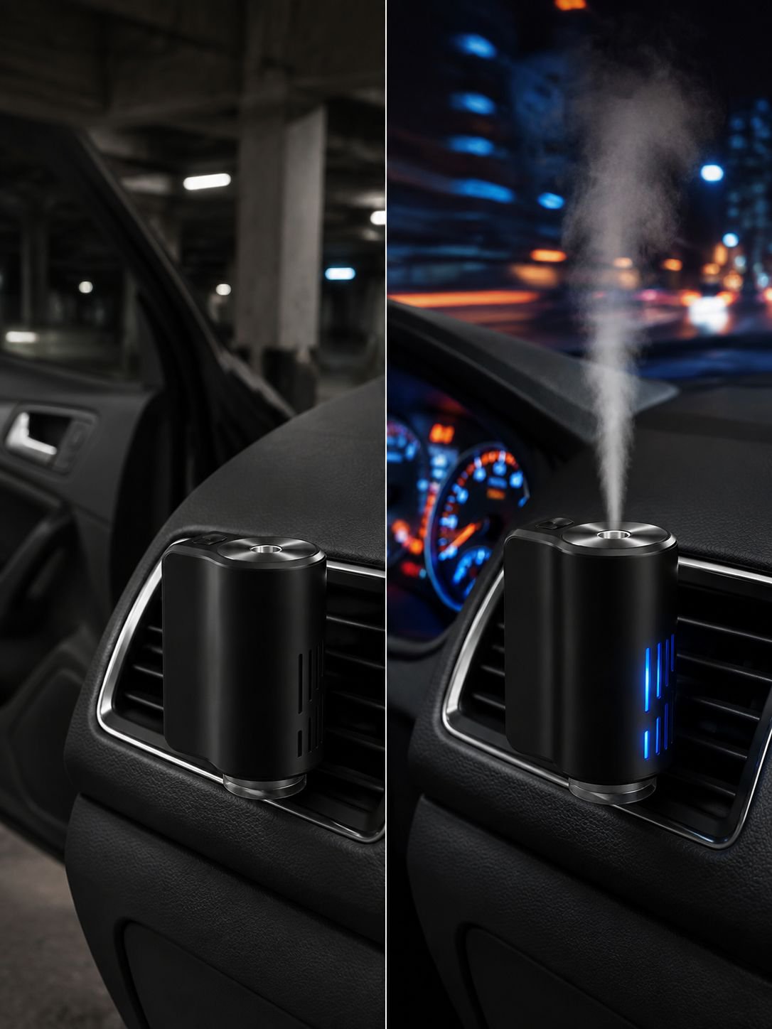 Máquina de aromaterapia para automóvil con salida de aire inteligente, difusor automático de aleació
