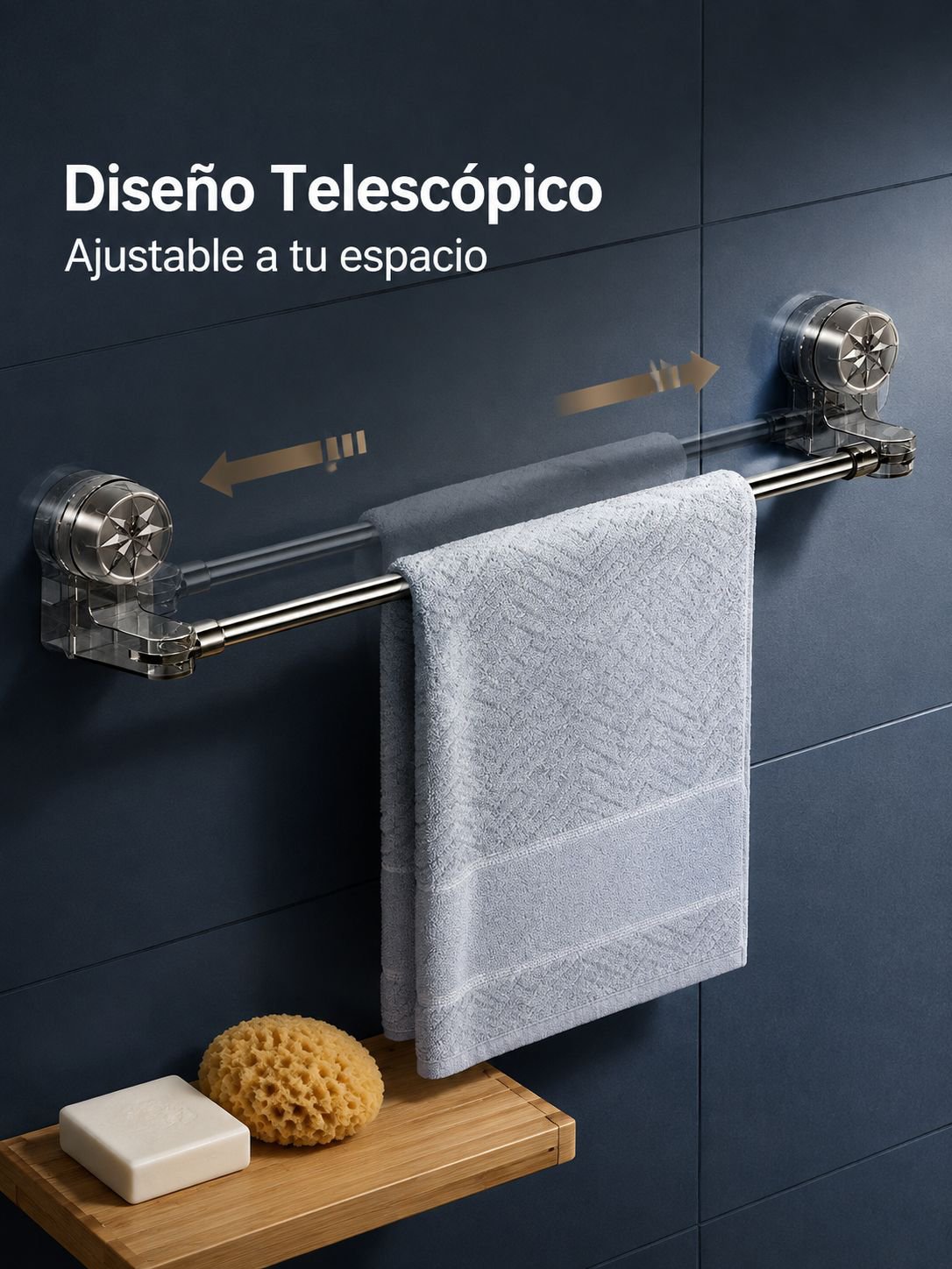 Toallero de acero inoxidable
