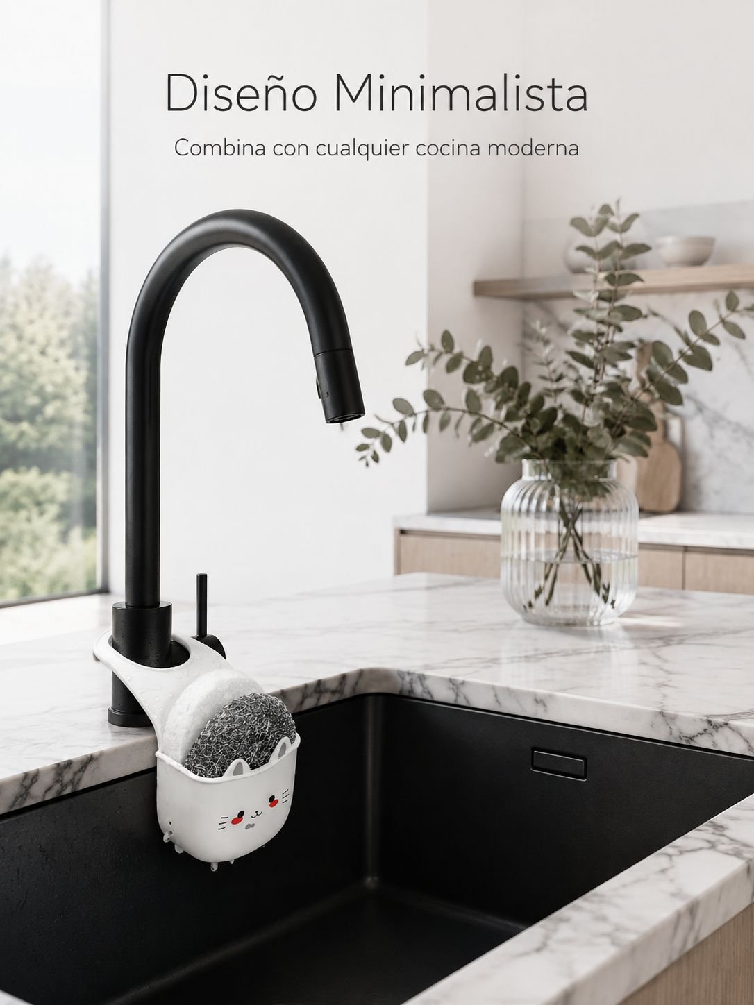 Organizador doble para fregadero