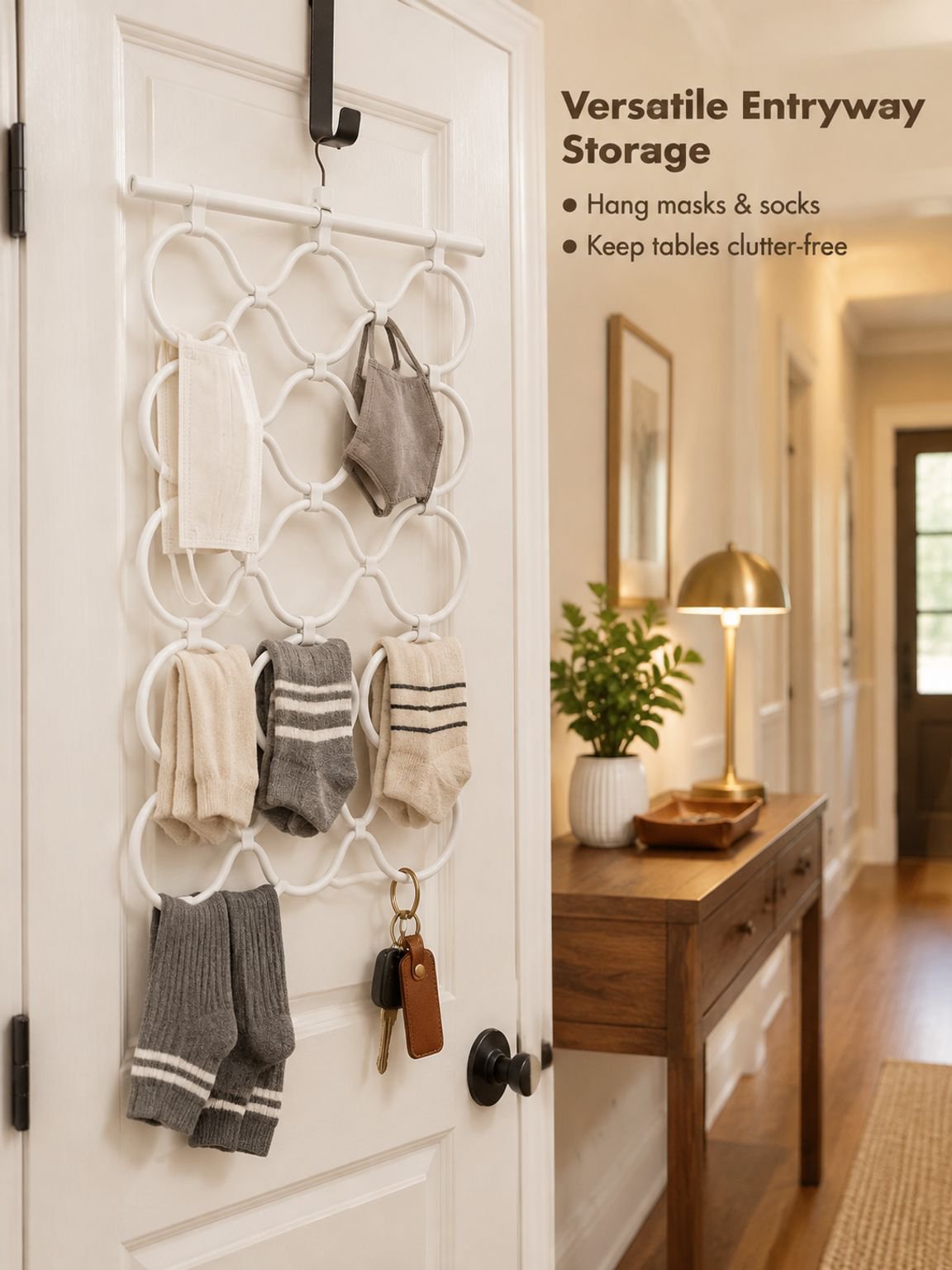 Multi functional folding space saving hanging rack