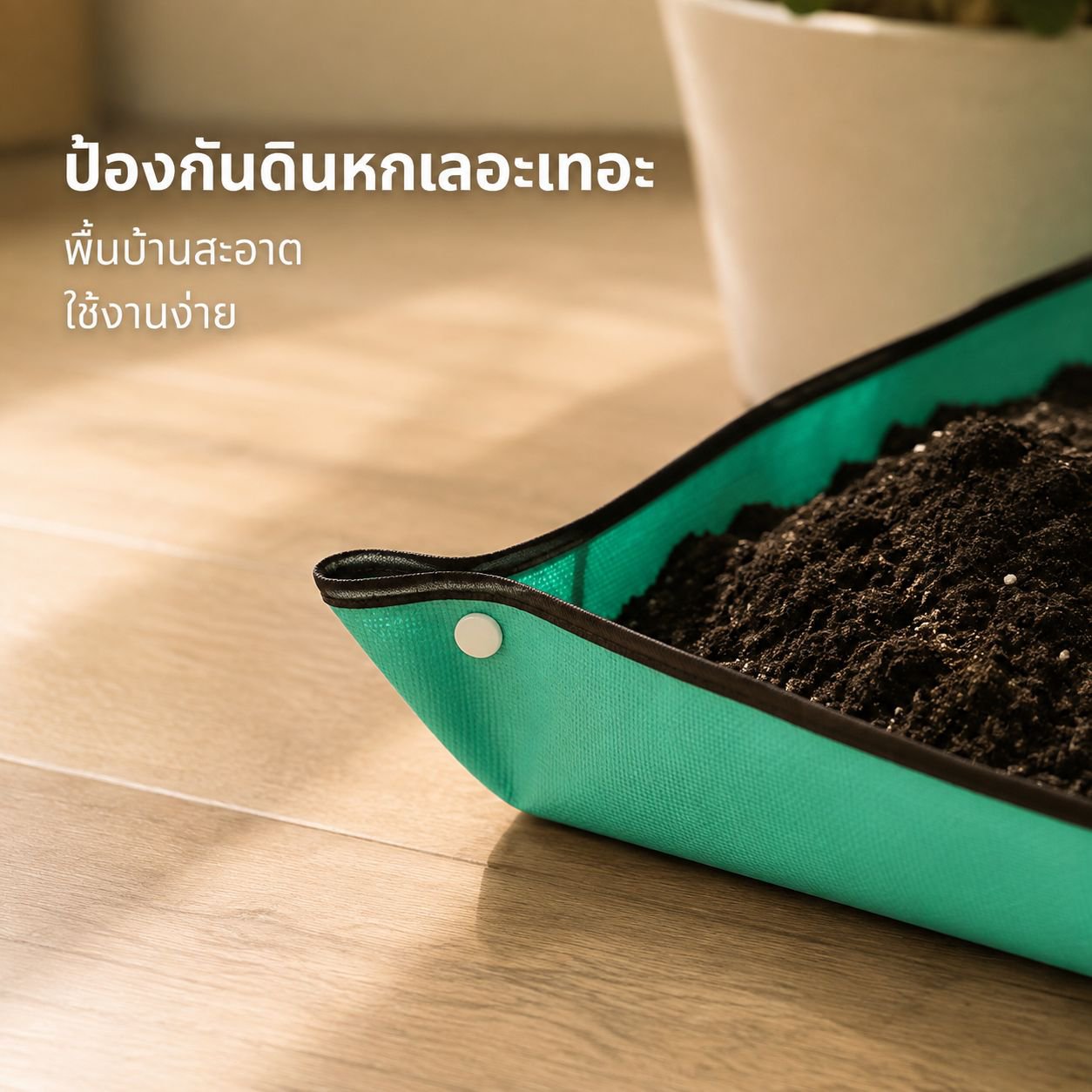 แผ่นรองปลูกต้นไม้, แผ่นรองดิน, อุปกรณ์สำหรับพืชอวบน้ำ, การเปลี่ยนกระถางต้นไม้, การผสมดิน