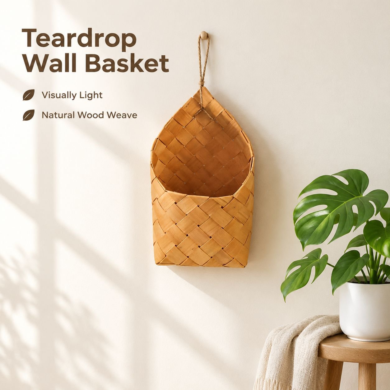 Wall Hanging Woven Basket