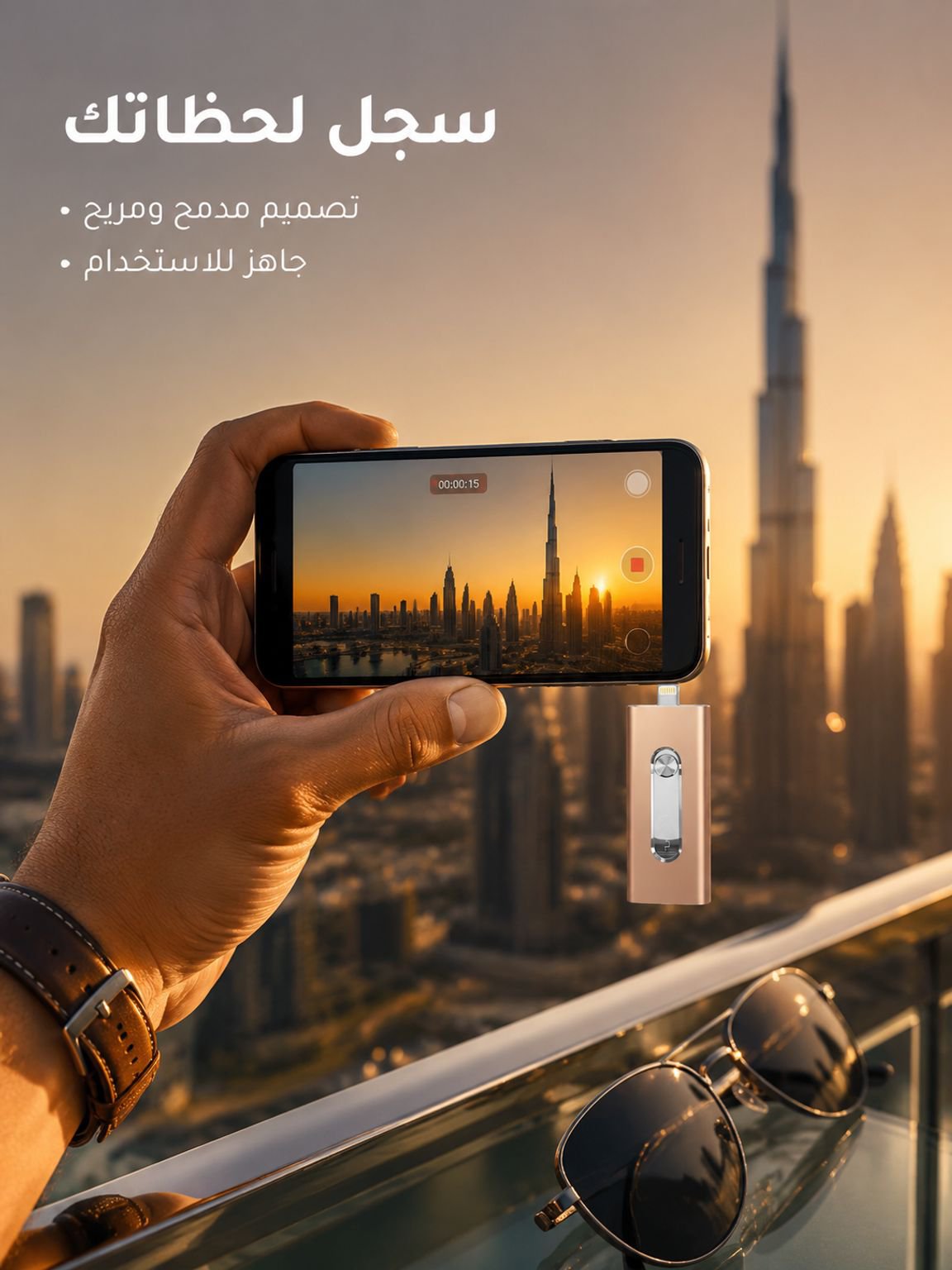 قرص صلب فلاش ذو ثلاث وظائف، عالي السرعة وسعة تخزين كبيرة