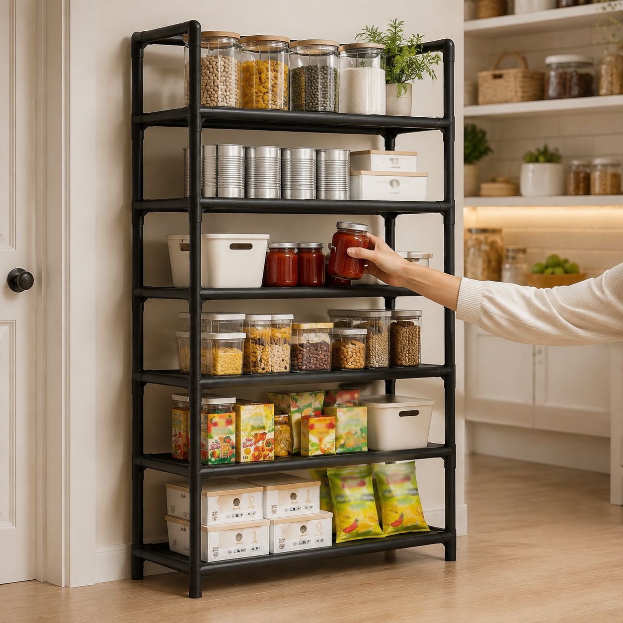 Multi-layer Multi-functional Storage Rack, Home Organization Shelf
