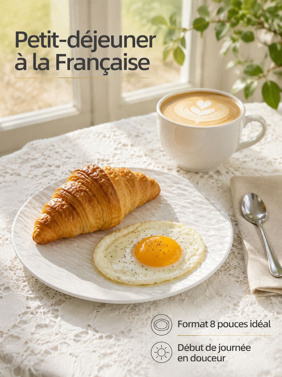 Assiette ronde en céramique avec un design élégant pour la maison