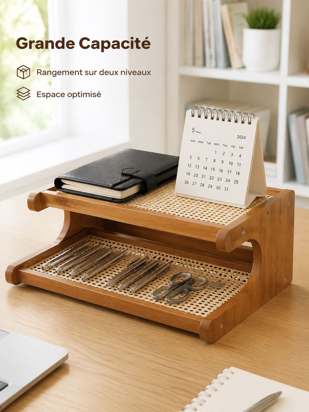 Étagère de rangement multifonctionnelle pour bureau