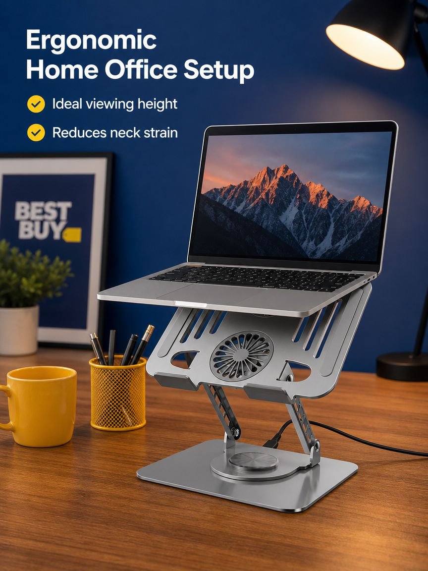 Ultra-Lightweight Portable Laptop Cooling Pad front view