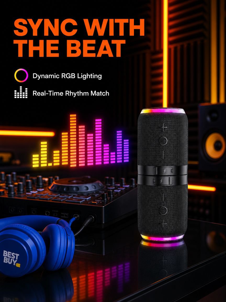Small Bluetooth speaker with powerful sound
