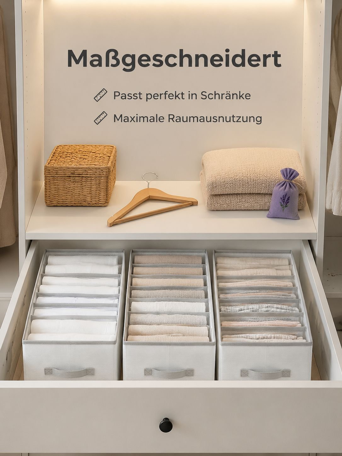 Transparente PP-Platten für Schubladen in Waschkabinen und Aufbewahrungskästen