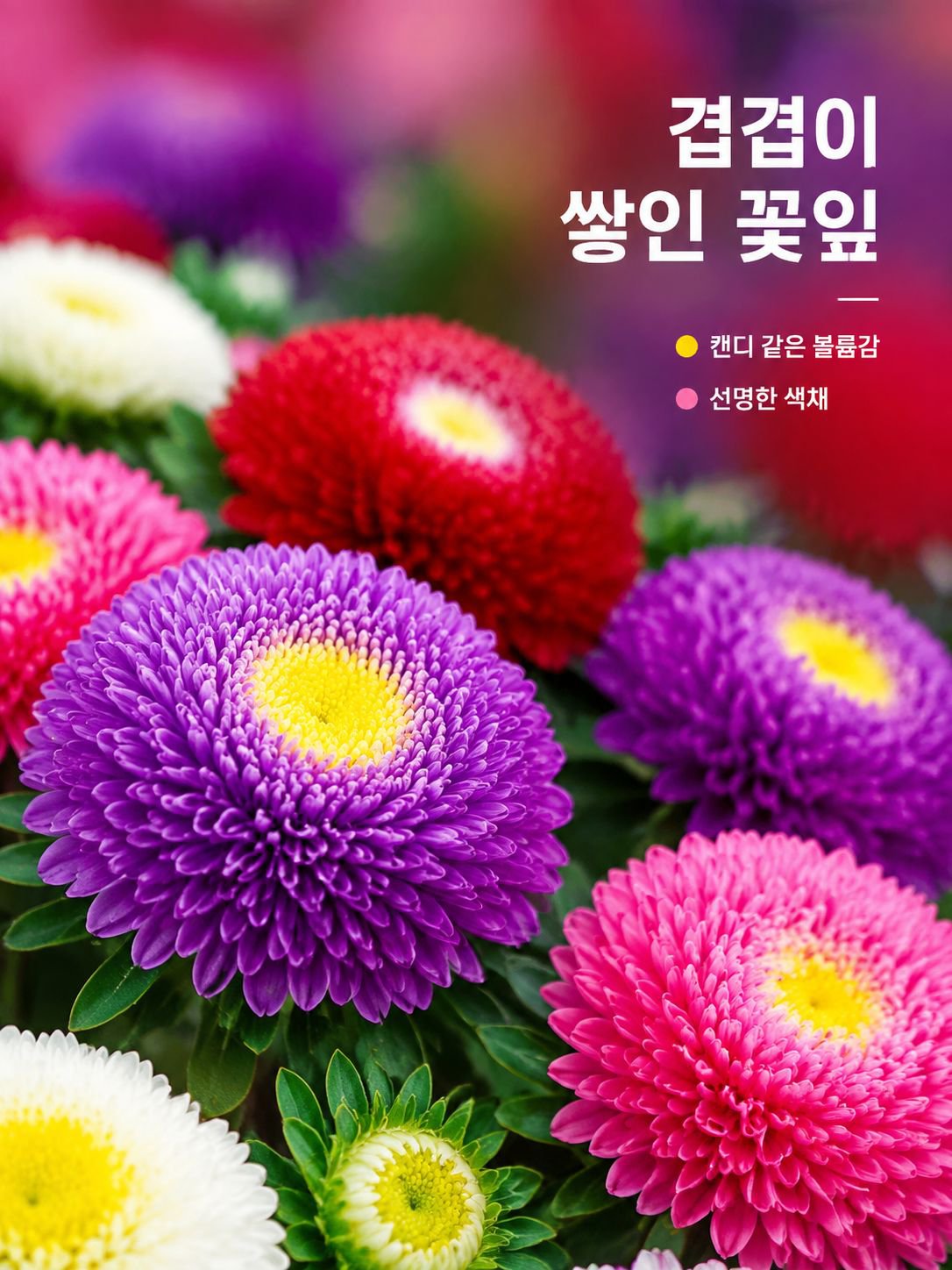 다채로운 캔디 화분 꽃