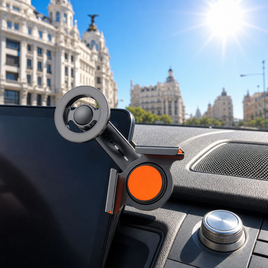 Soporte de navegación magnético para coche, apto para tablero y consola central