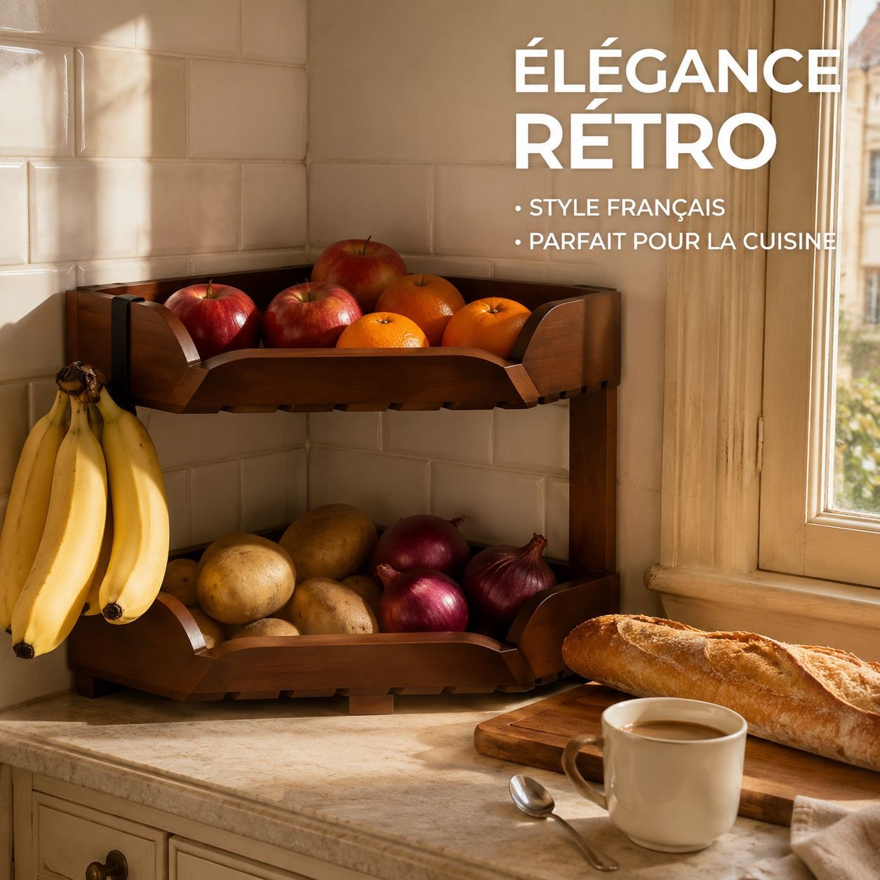 Étagère de rangement pour collations de cuisine