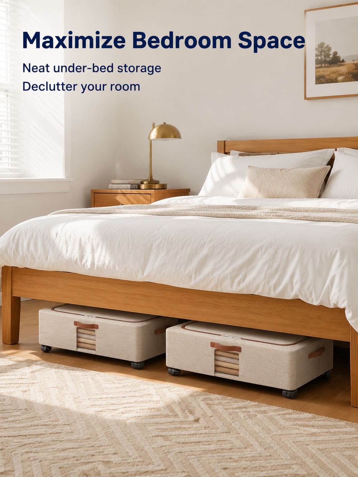 Under-Bed Storage Box with Wheels