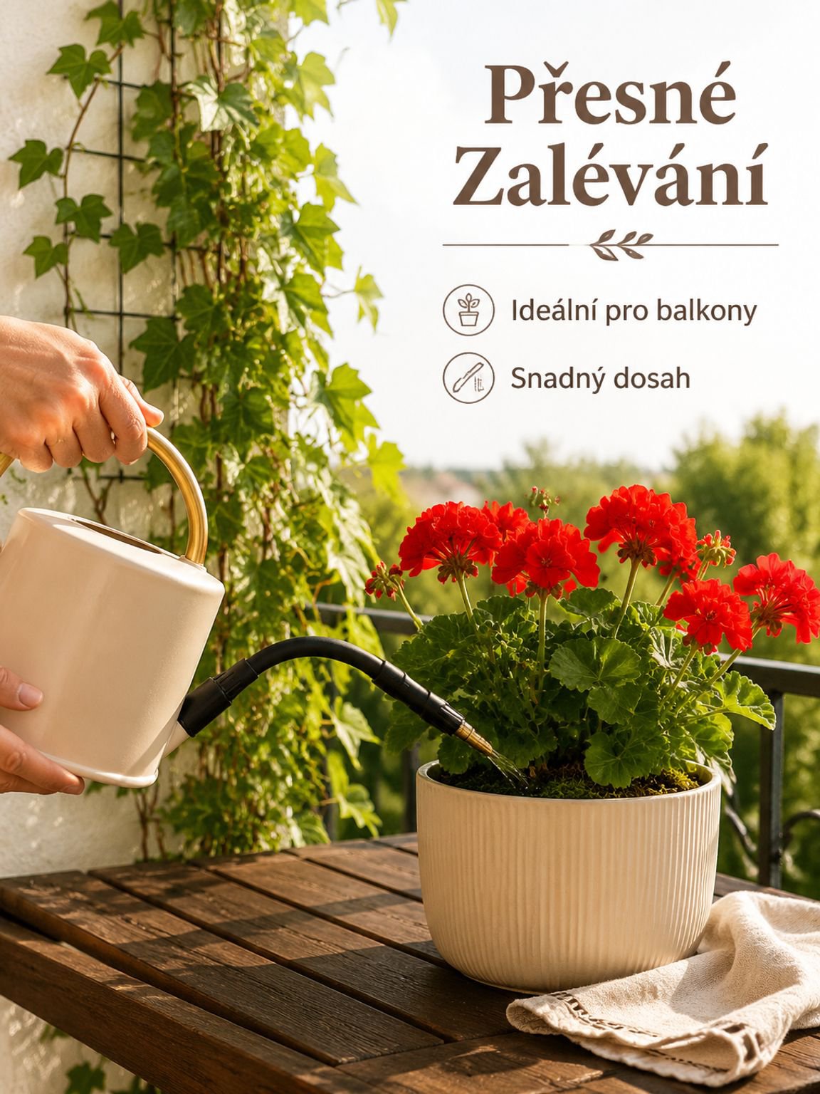 Nástavec na konev – prodlužovací tyč