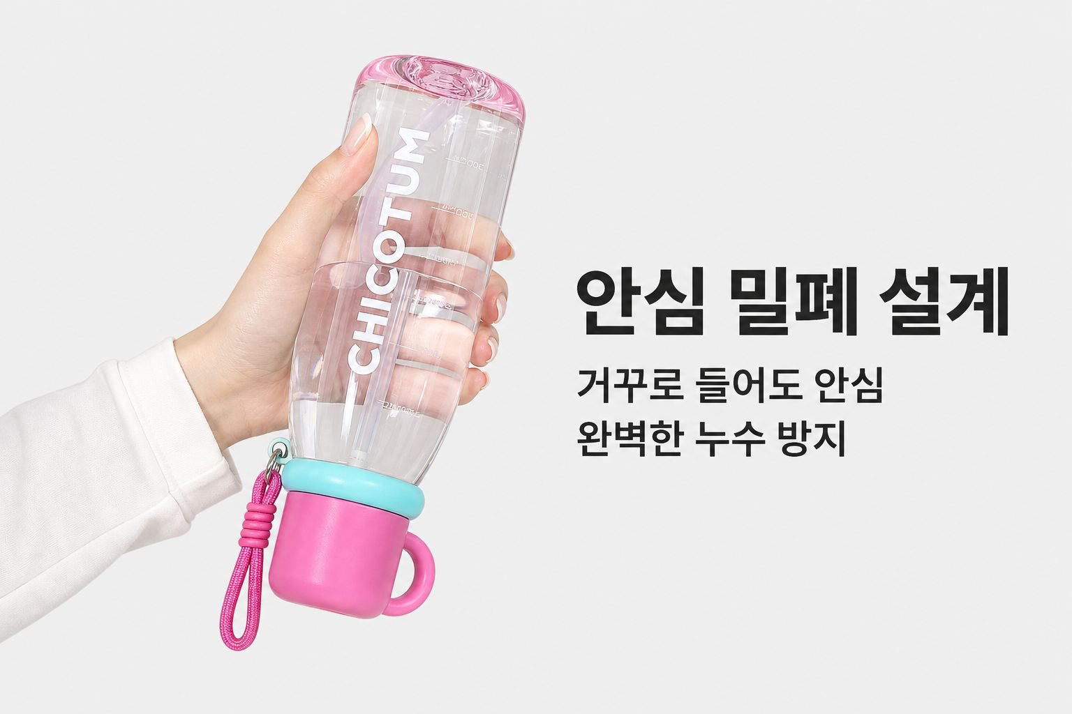 학생 빨대컵 비주얼 플라스틱컵 대용량 물컵 여자 넘어짐 방지 내열 외출 휴대용 스포츠 물통