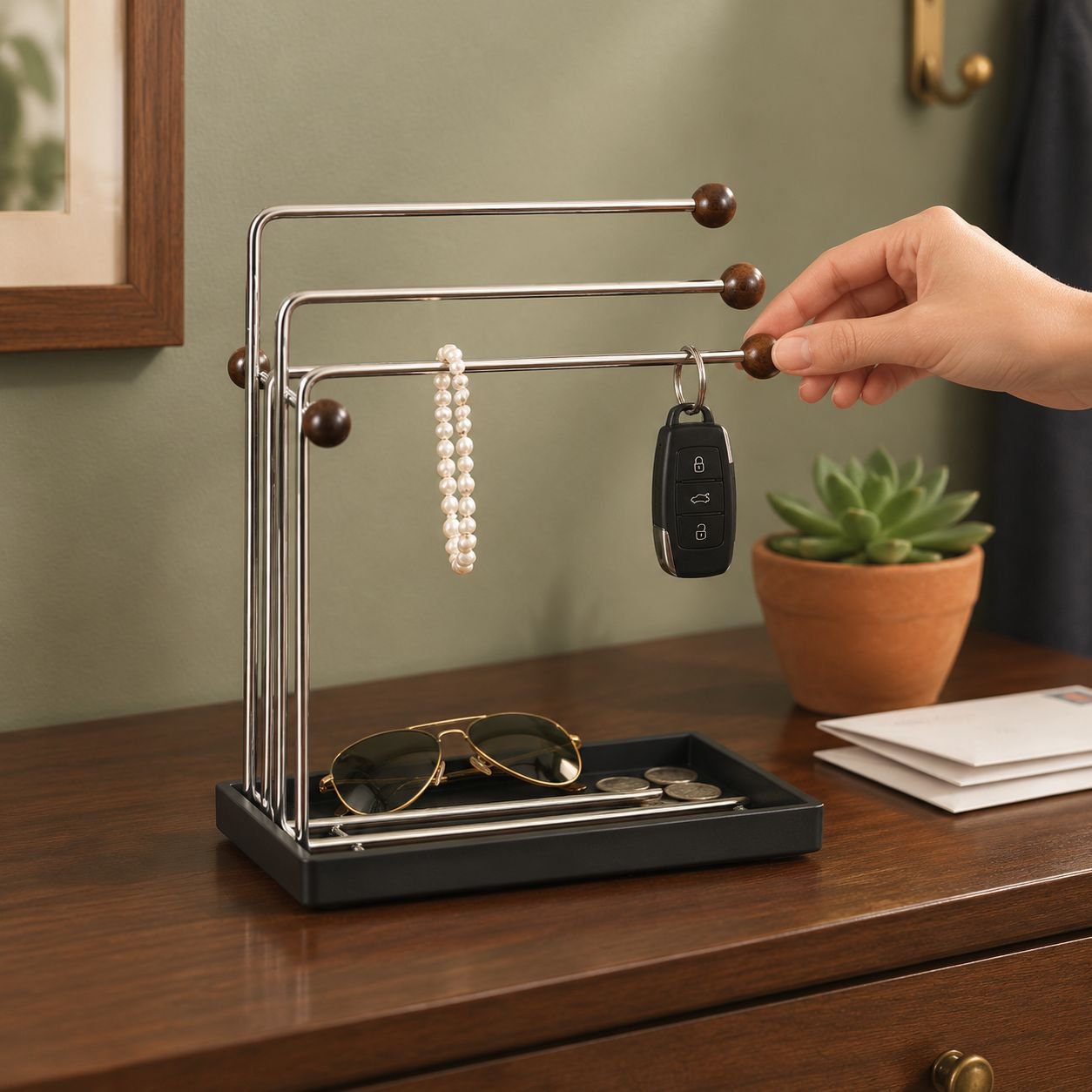 ornamentality Hangers draining rack simplicity Full ventilation neat and tidy Adjust height Kitchen 
