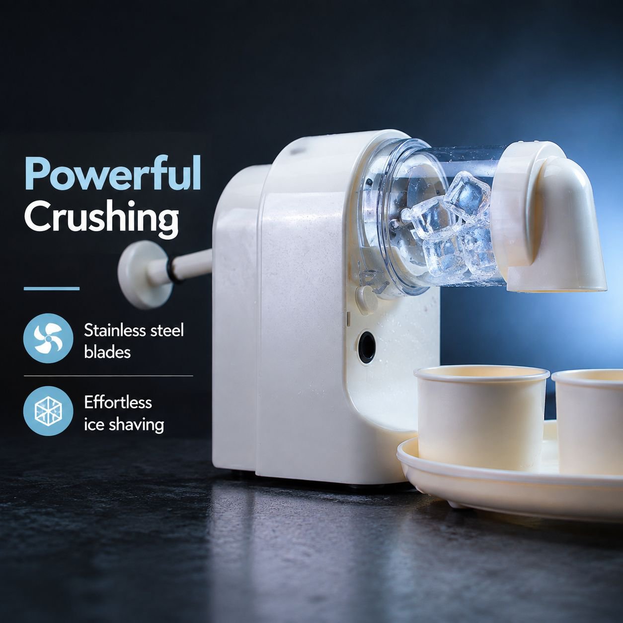 Automatic wireless ice shaver
