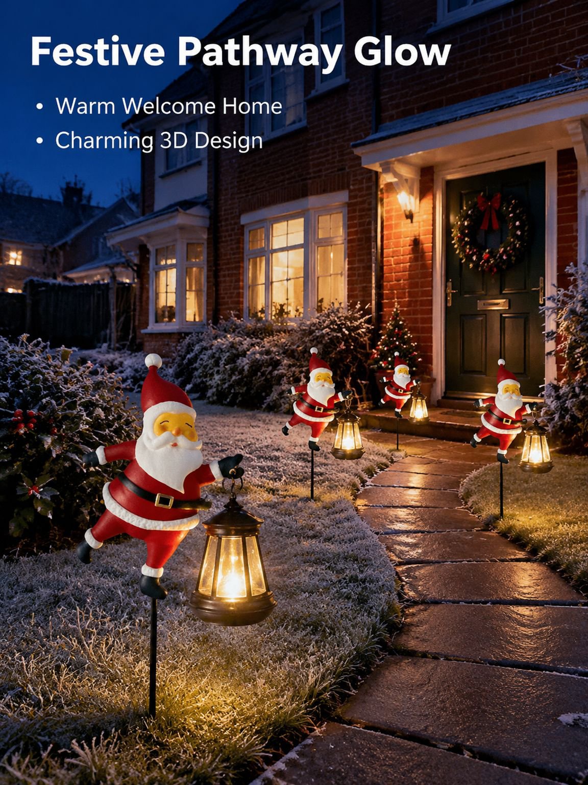 Solar Garden Decorative Light, Waterproof, Energy-saving Outdoor Christmas Lamp