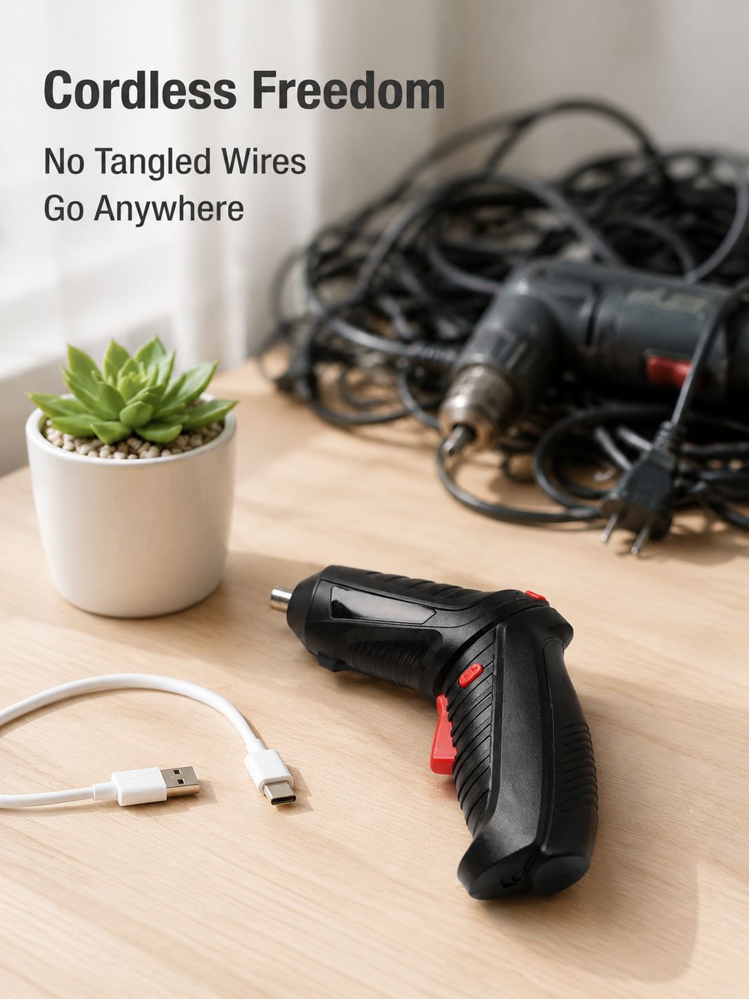 Multifunctional Electric Screwdriver Set Rechargeable Hand Drill Electric Starter