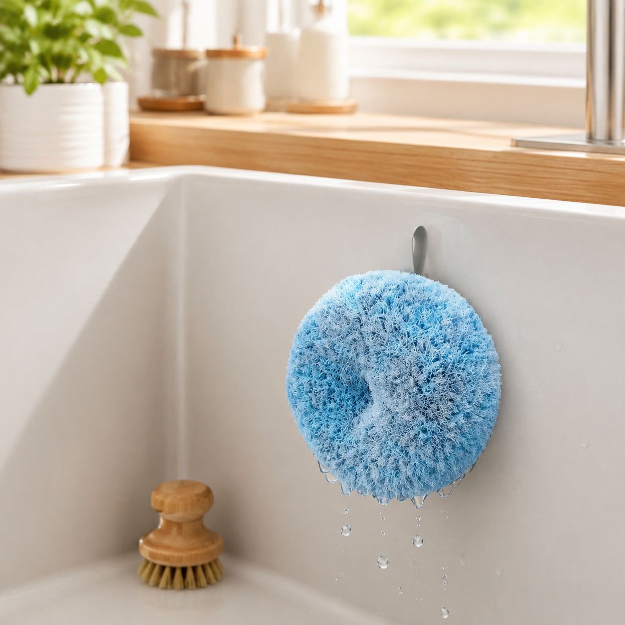 Multipurpose Antibacterial Brush for Kitchen Sink and Countertops
