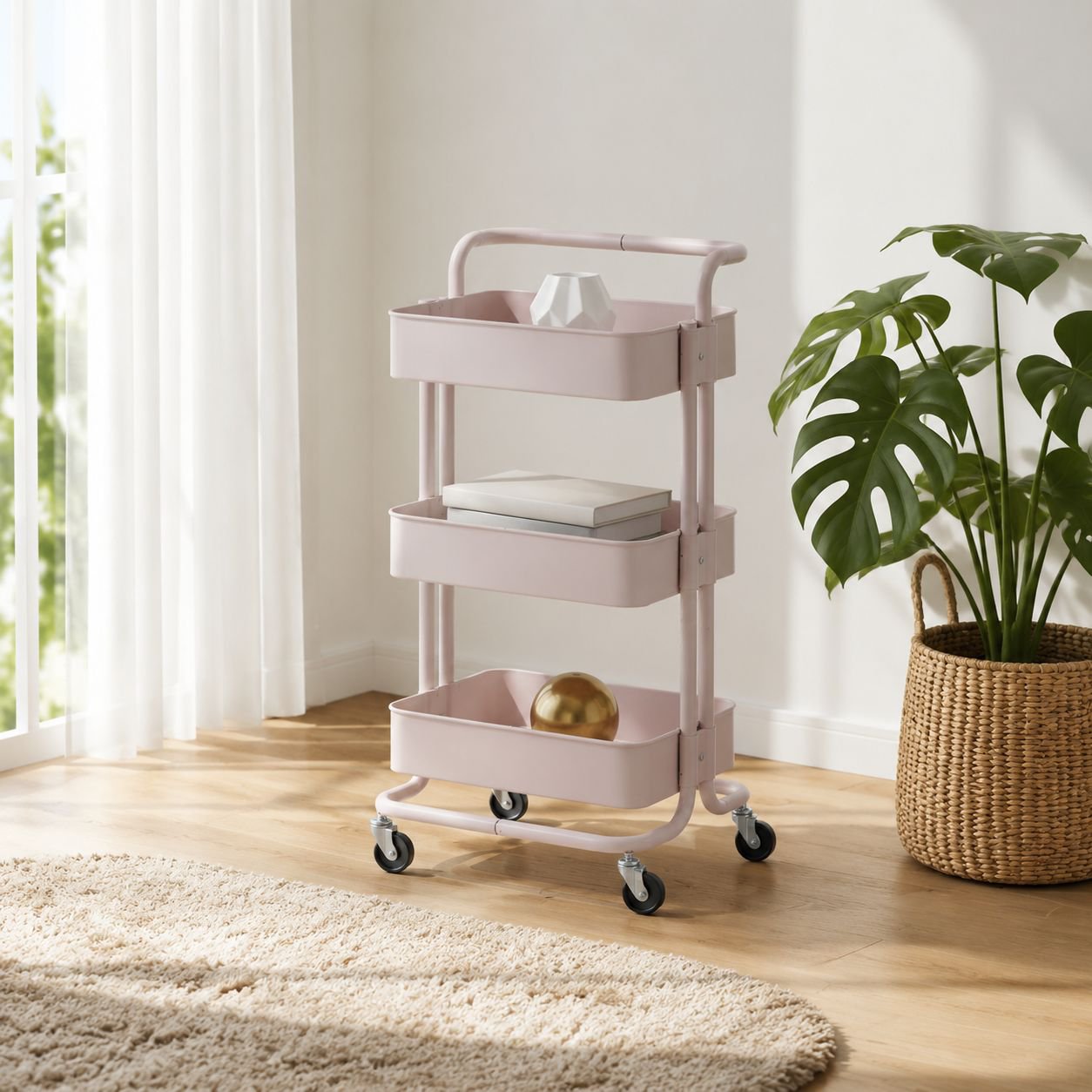 Organizador de 3 niveles para el hogar, estilo contenedor de camión