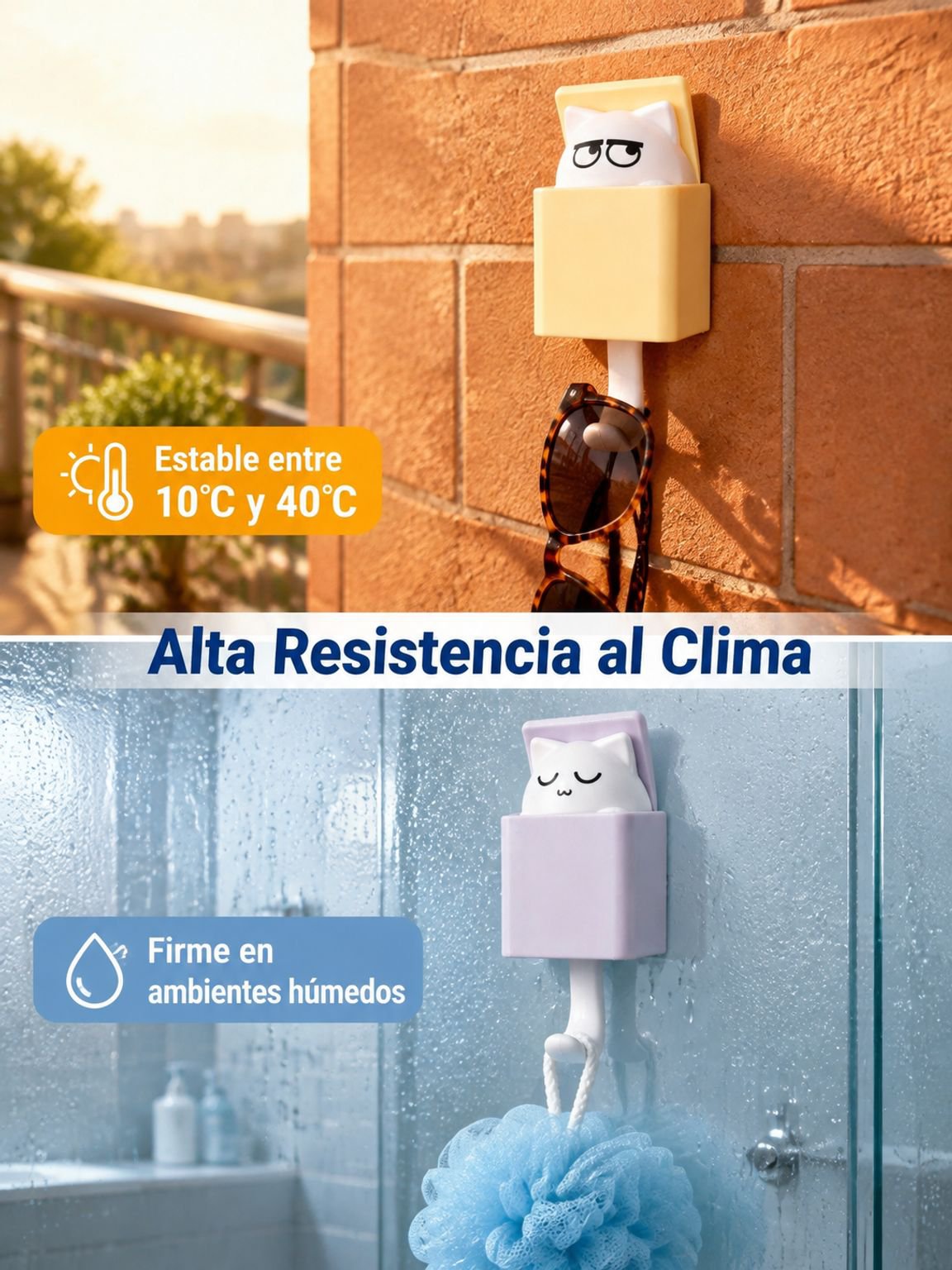 Set de cuatro colgadores decorativos para el hogar