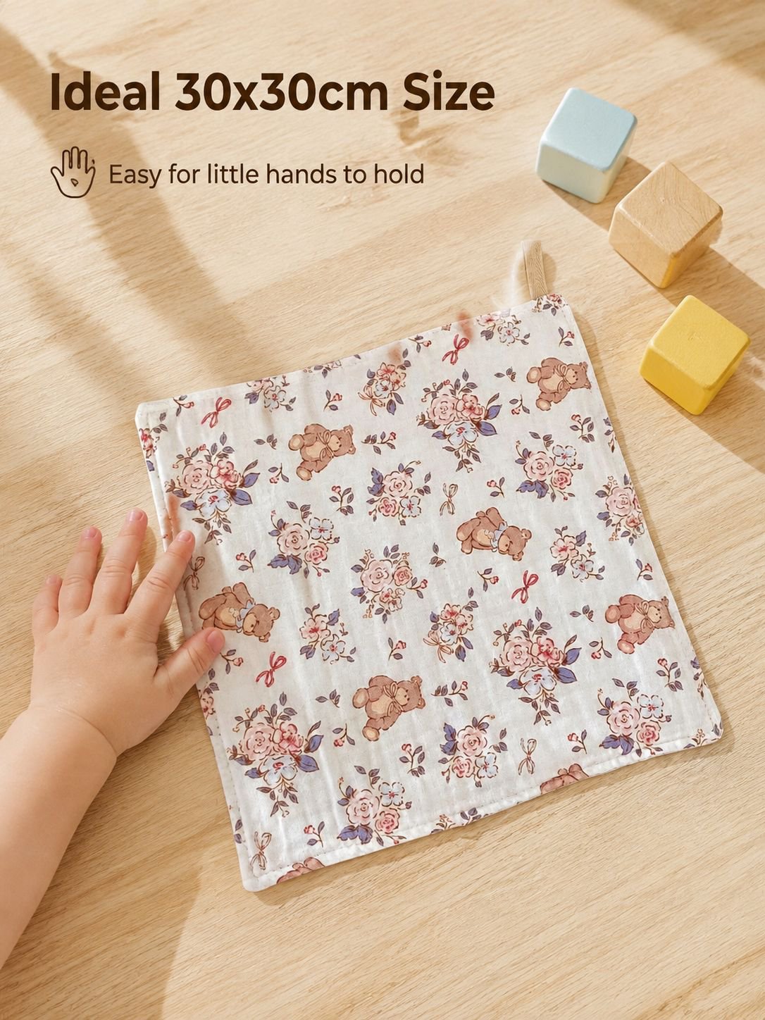 Floral handkerchief accessory for babies