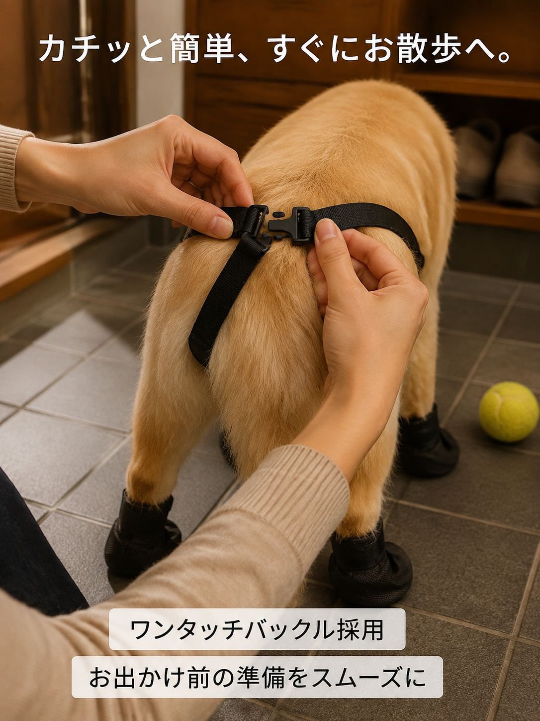 ペット用軽量滑り止めシューズ