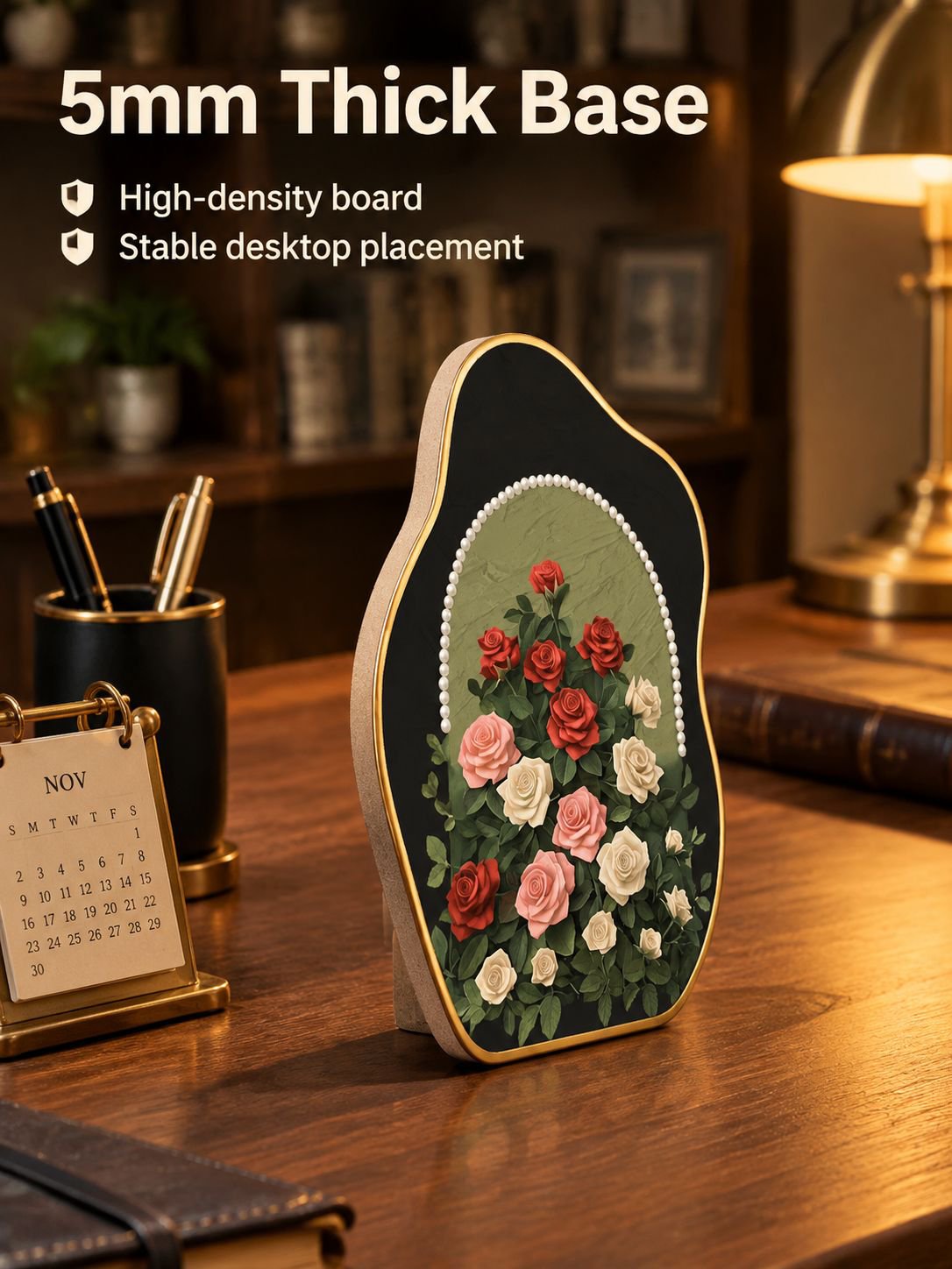 Pearl Rose Ancient Style Desktop Cabinet Small Pendant