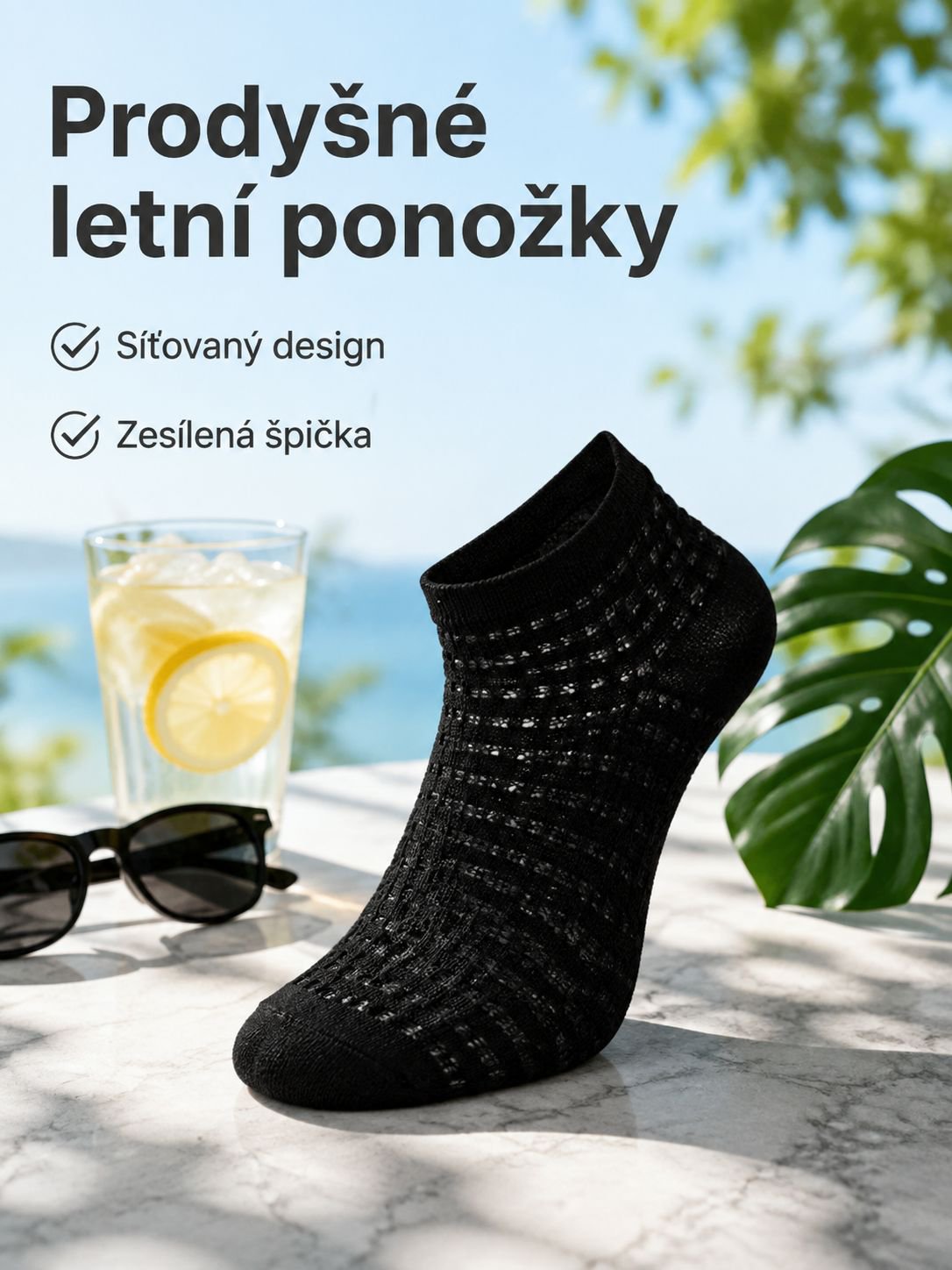 Pánské letní tenké síťované ponožky