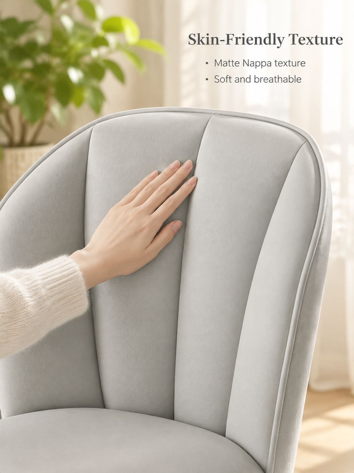 Stylish accent chair adding comfortable seating to a home interior