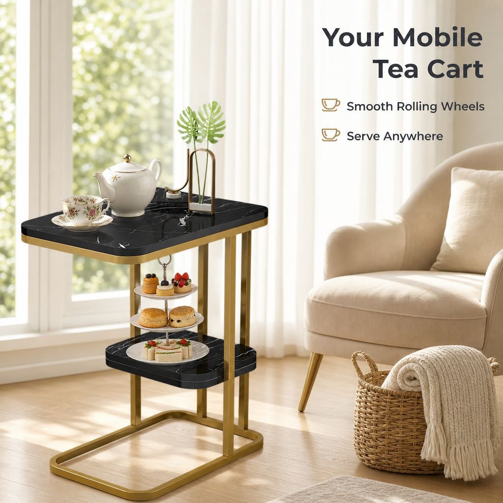 Modern Simple Portable Small Square Table Sofa Side Coffee Tea Table