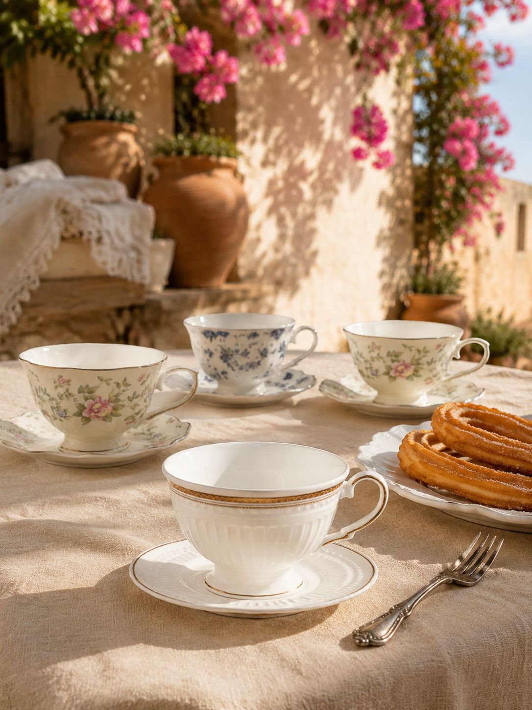 Juego de taza y plato perfecto para regalo de café
