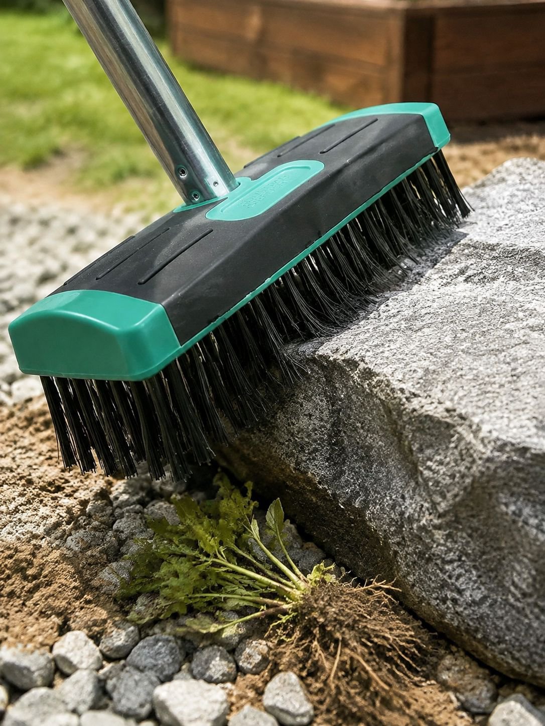 Herramienta profesional para limpieza de patios y terrazas