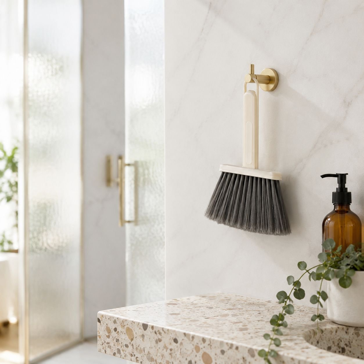Brosse ergonomique pour fentes et rainures