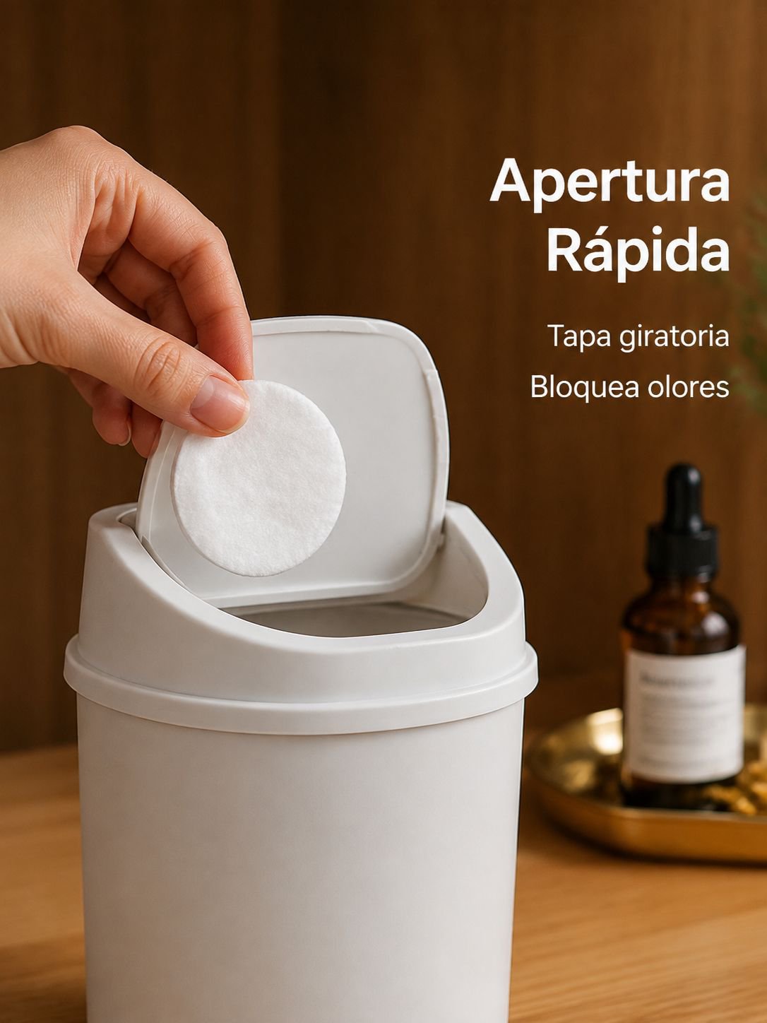 Cubo portátil de almacenamiento para tocador