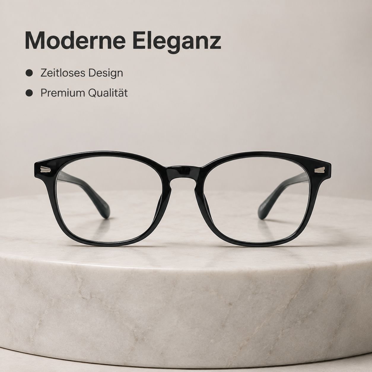 Stilvolle, federbelastete Lesebrille mit hoher Auflösung
